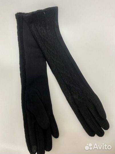 Перчатки длинные новые, сенсорные