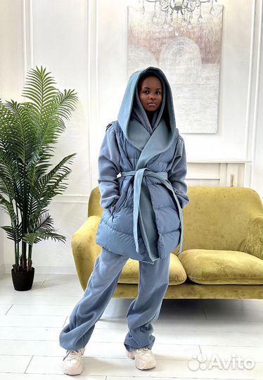 Роскошный костюм - тройка на флисе MaxMara