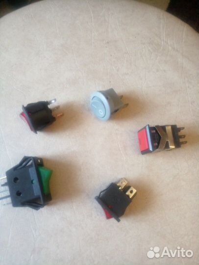 Переключатель кулисный, разъем плоский