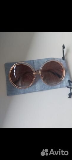 Солнцезащитные очки большие круглые женские