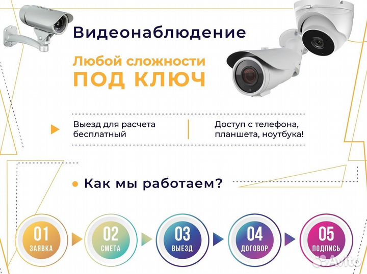 Монтаж систем видеонаблюдения и скуд
