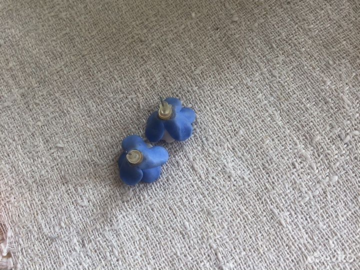 Пусеты незабудки