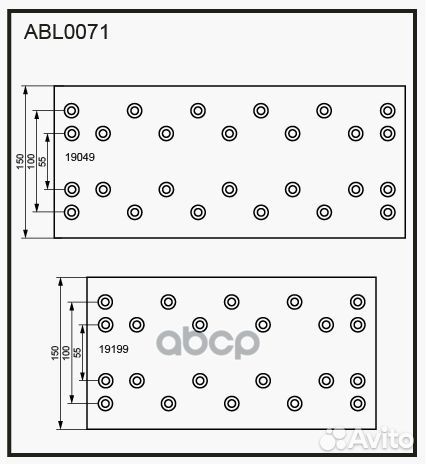 Снят с производства Накладки тормозные,комплект
