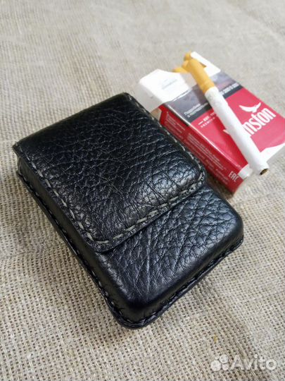 Портсигар кожаный