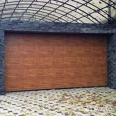 Секционные ворота под навес