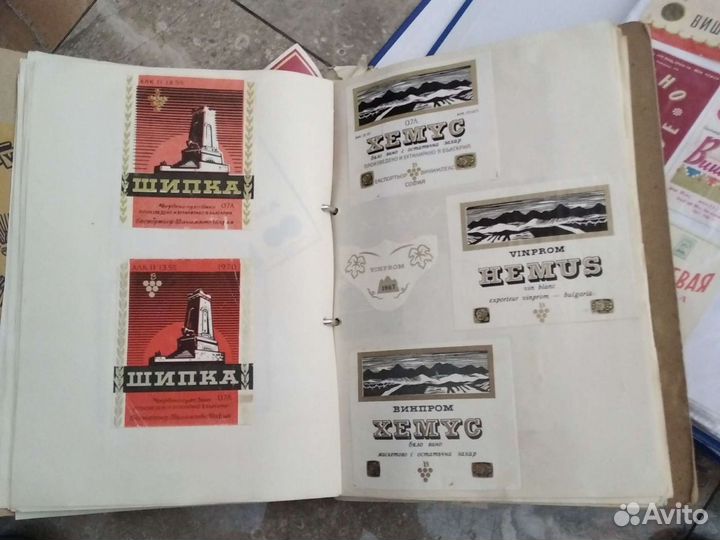 Этикетки от бутылок