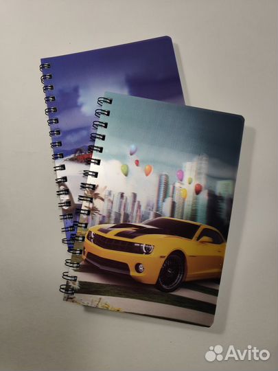 Тетрадь блокнот с голограммой опт пружина