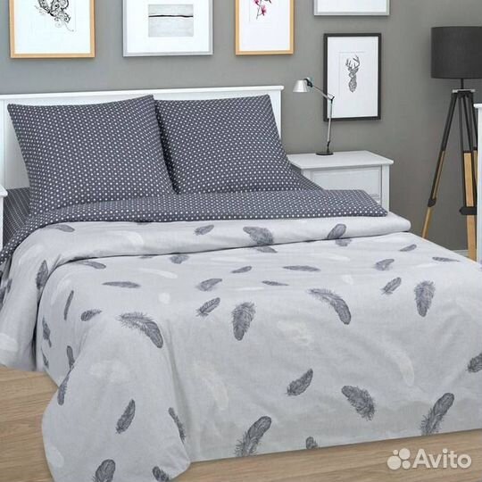 Постельное, 1,5 спальное, 100 хлопок
