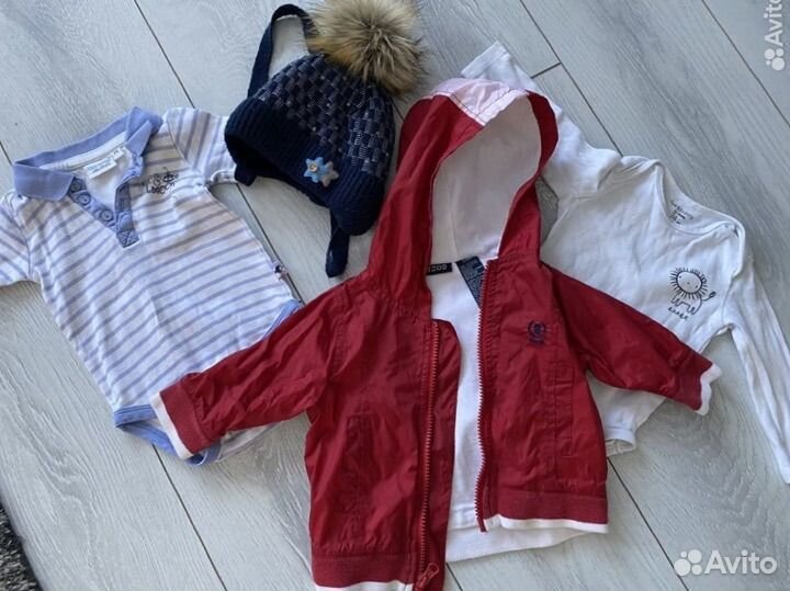 Ветровка, 2 бодика и шапка