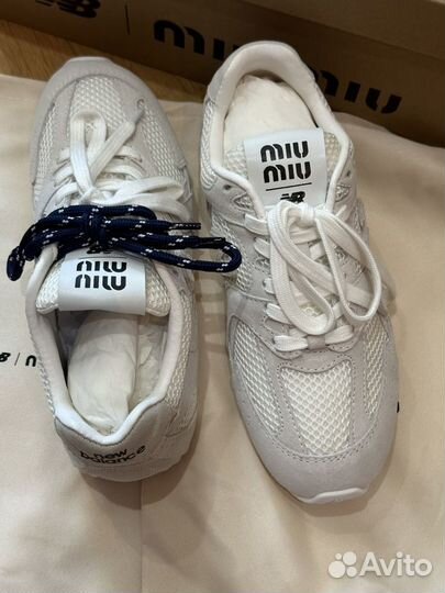 Кроссовки NEW balance X MIU MIU 530SL White