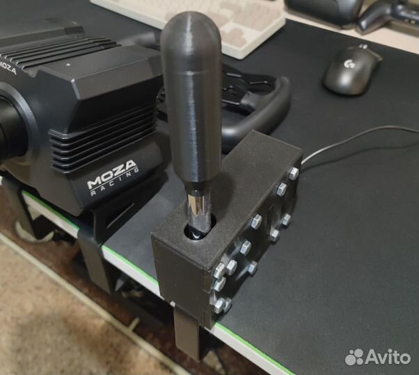 Руль Moza r5 + Педали + накладка ES + DIY Шифтер