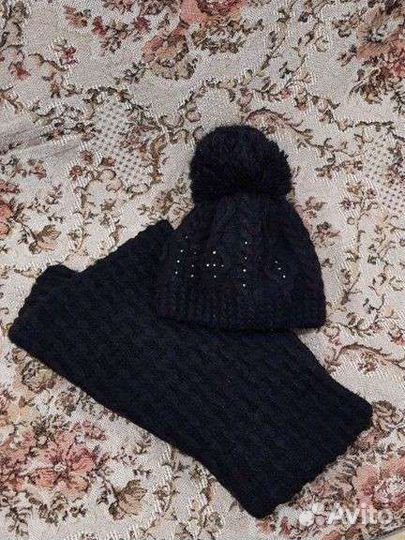 Комплект шапка и шарф женский