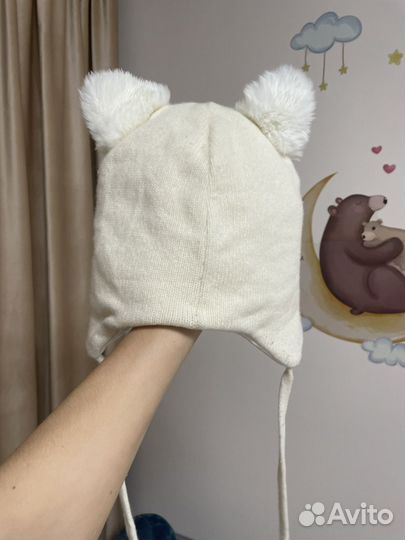 Шапка для девочки 54-56 зима