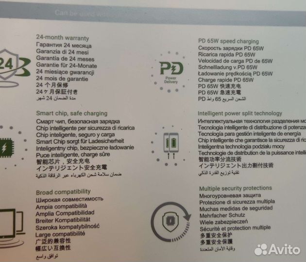 Acefast a13 pd 65w, зарядное устройство