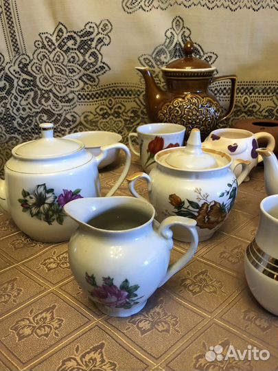 Чайники, сахарницы бу