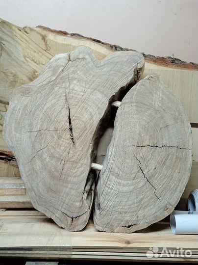 Торцевой спил дерева 55 см. Заготовка, столик