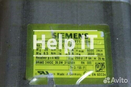 Серводвигатель Siemens 1FK7086-7AF71-1SH0