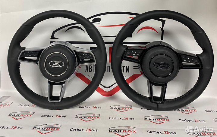 Мульти руль порше на Приора Гранта в коже