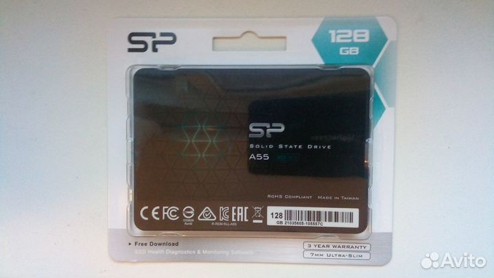 Новый SSD Silicon Power Ace A55 128 GB (Taiwan)