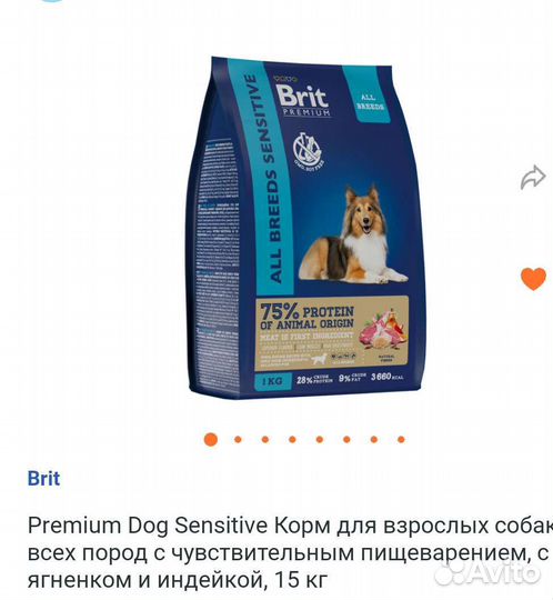 Корм для собак Brit