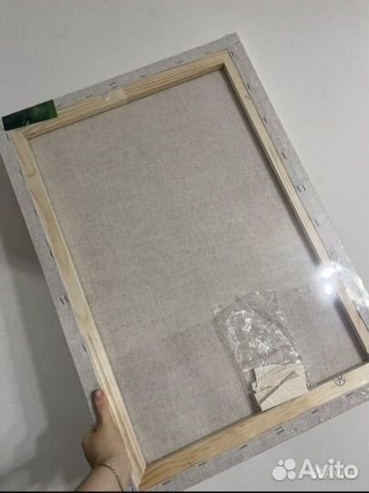 Холст на подрамнике лен, новый 50*70