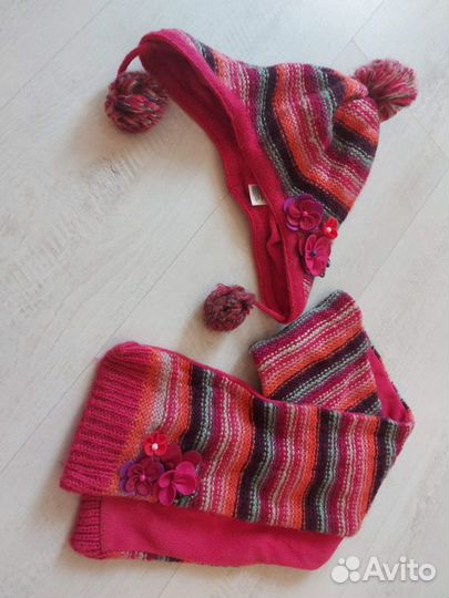 Комплект шапка, шарф