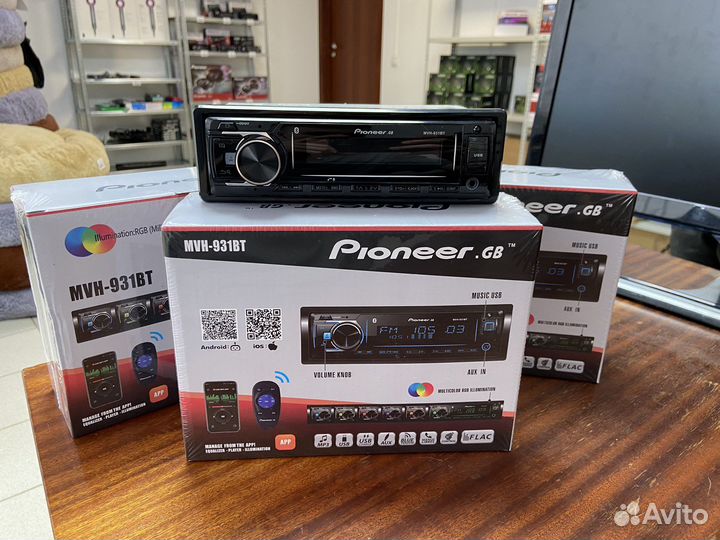 Магнитола pioneer с bluetooth 4X60W