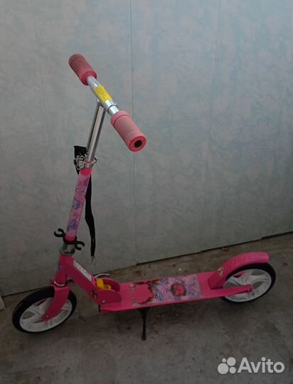 Самокат детский двухколёсный для девочки бу
