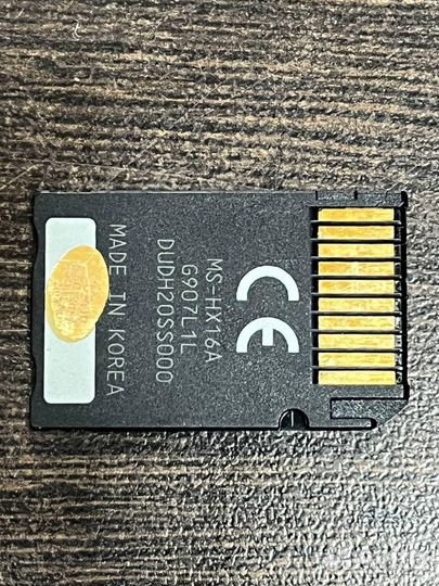 Карта памяти PSP Sony Memory Stick Pro Duo 16gb