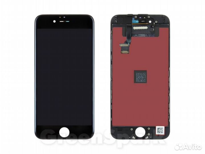 Дисплей для iPhone 6 +тач черный с рамкой 100