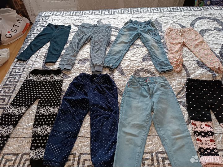 Вещи пакетом на девочку от 98 до 116