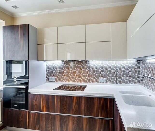 Современная кухня на заказ мдф фасады