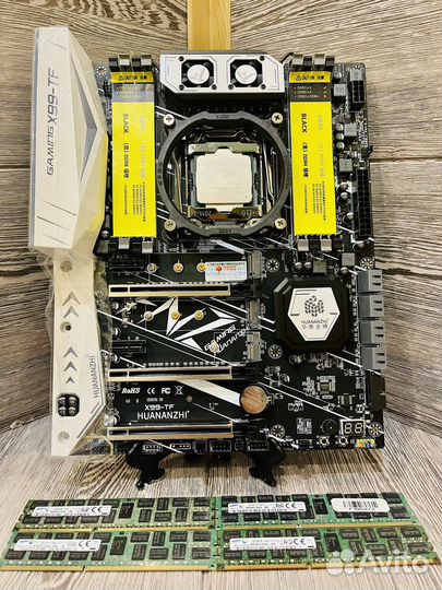 Комплект x99 2011v3 Intel Xeon 2666v3 32gb DDR4