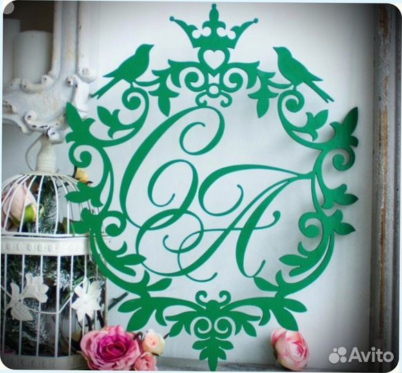 Монограмма на свадьбу (под заказ)