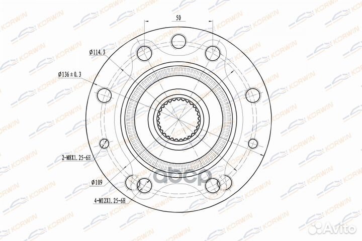 Ступица колеса передняя ABS nissan Qashqai 14