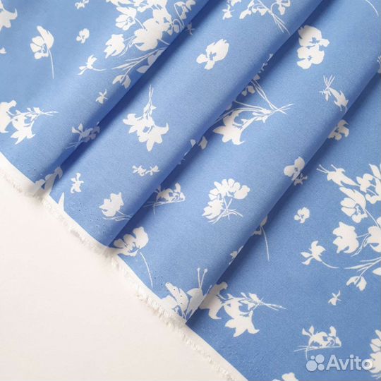 Плательная ткань, штапель, отрез 1,5м