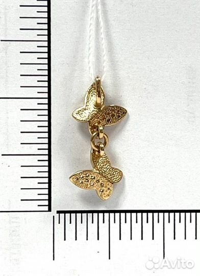 Подвеска с синтетическим камнем Золото