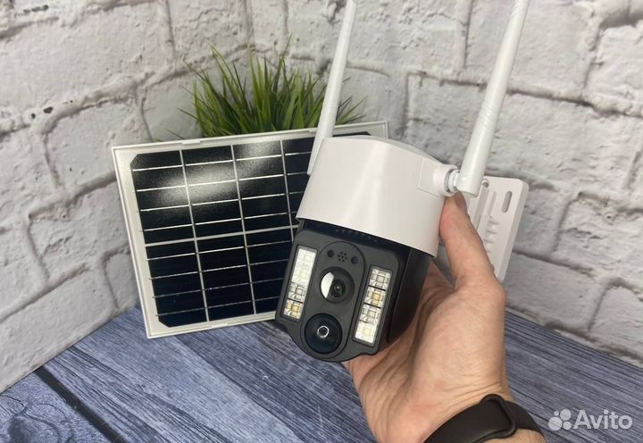 Камера видеонаблюдения 4G с солнечной панелью