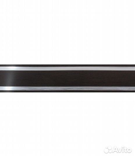 Карниз с поворотами Лайн 300 см венге хром;