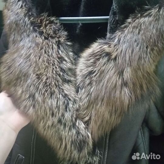 Дубленка натуральная женская 44 46 кожаная