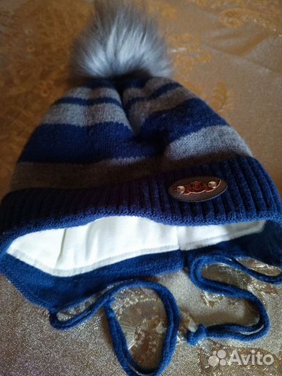 Шапка для мальчика новая 54/58 размер