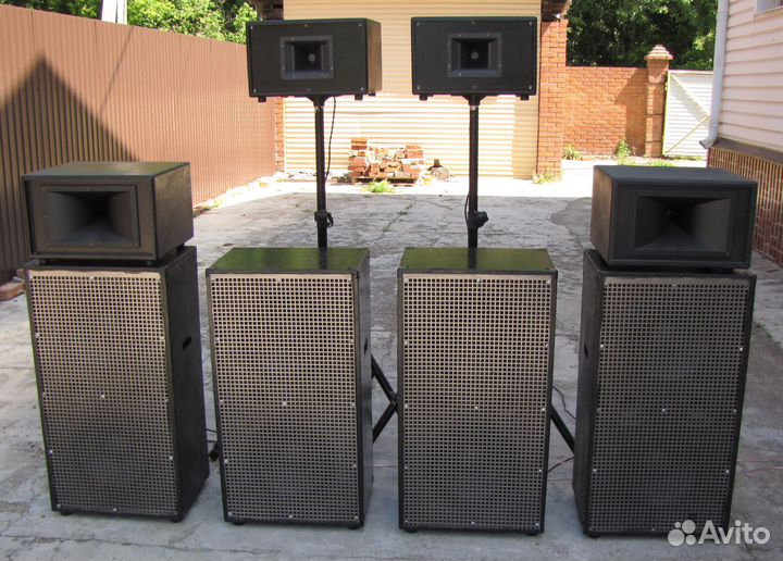 Колонки K-Sound 4200W 8ш Вч-Рупоры+Нч-12