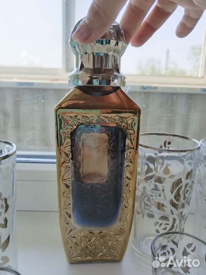 Графин со стаканами богемия