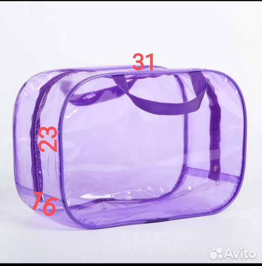 Набор прозрачных сумок в роддом