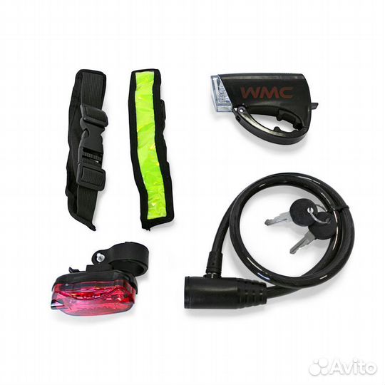 Набор аксессуаров для велосипеда,5пр(фонарь красны