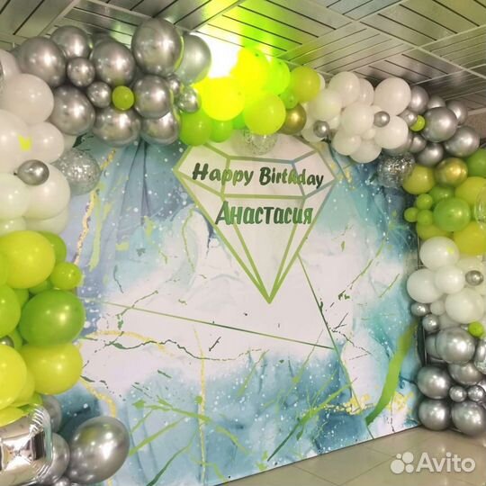 Гирлянда из шаров. Арка из шаров. Фотозоны