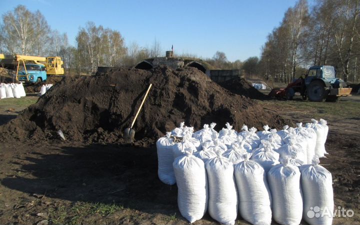 Плодородный грунт Чернозем в мешках