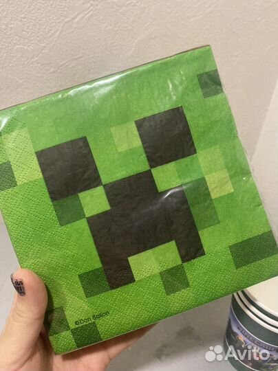 Салфетки и колпаки майнкрафт