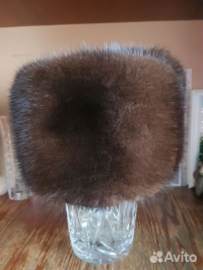 Норковая шапка мужская ушанка