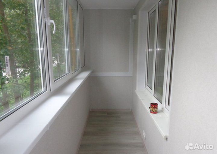 Остекление балконов и лоджий. Отделка